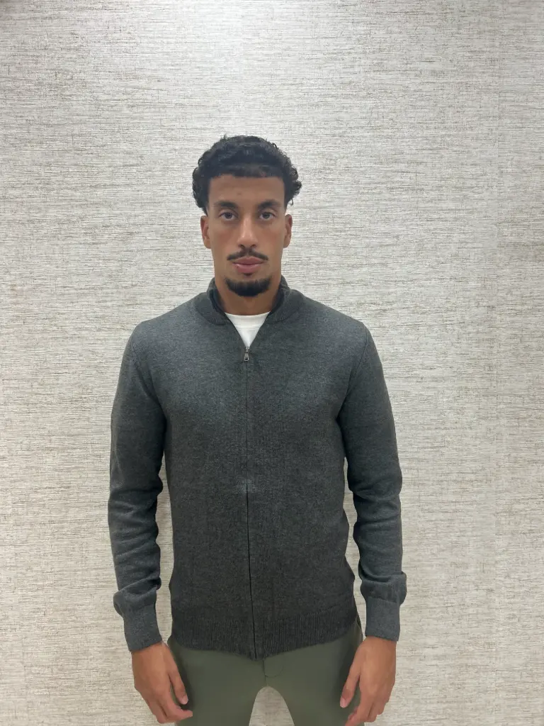 Milano Zip Vest Grijs