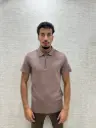 Oversized Polo Zip Mauve