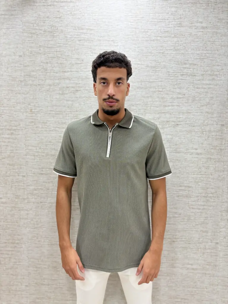 Metro Zip Polo Groen