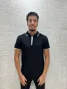 Metro Zip Polo Zwart