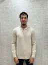Half-Zip Trui Beige