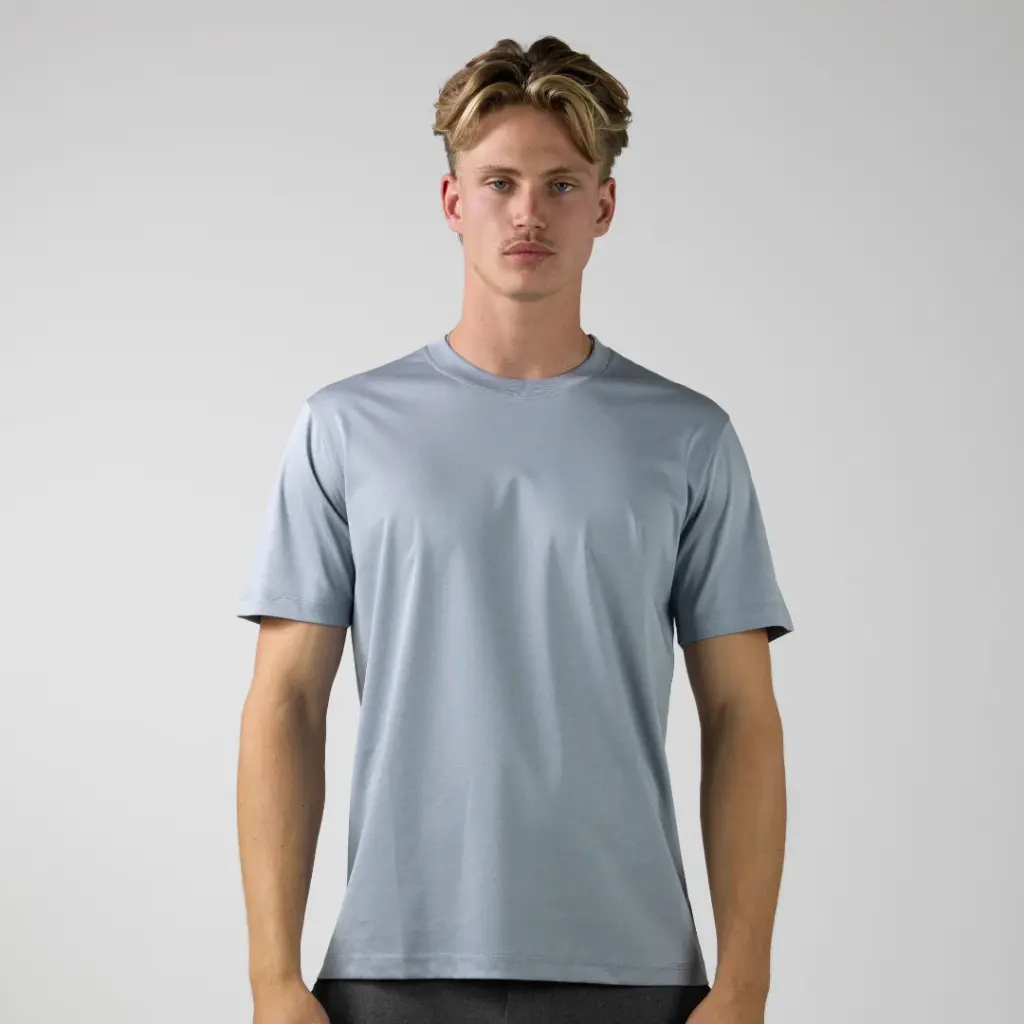 Glans T-Shirt Blauw