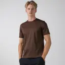 Glans T-Shirt Bruin