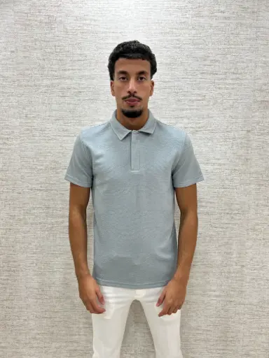 Minimal Polo Lichtblauw