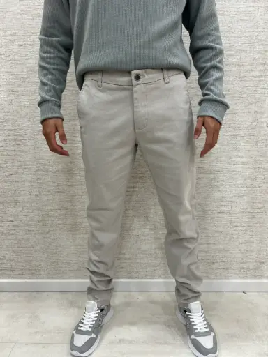 Slim-Fit Chino Broek Grijs