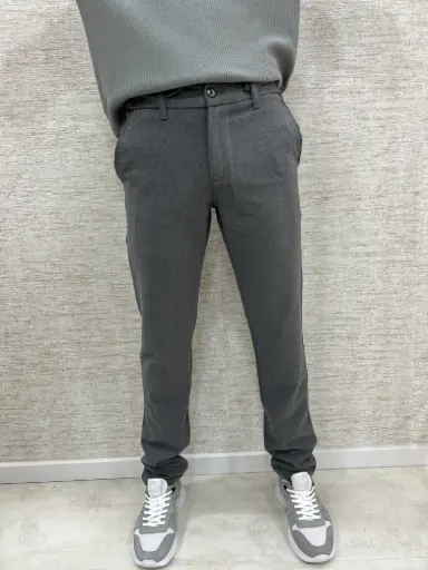 Chino Broek Donker Grijs