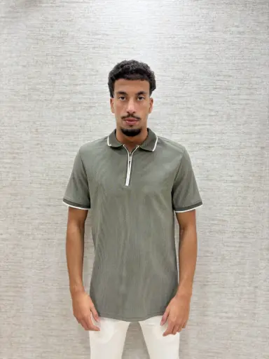 Metro Zip Polo Groen