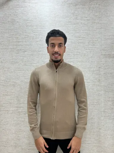 Milano Zip Vest Beige
