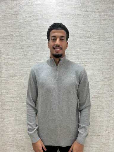 Half-Zip Trui Grijs