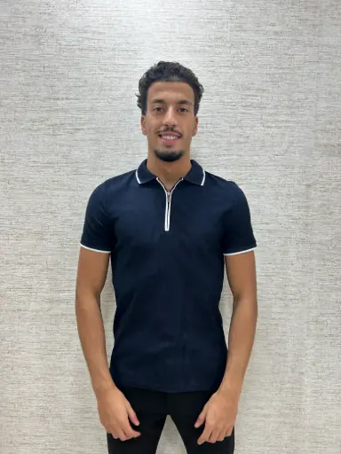 Metro Zip Polo Blauw
