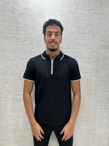 Metro Zip Polo Zwart