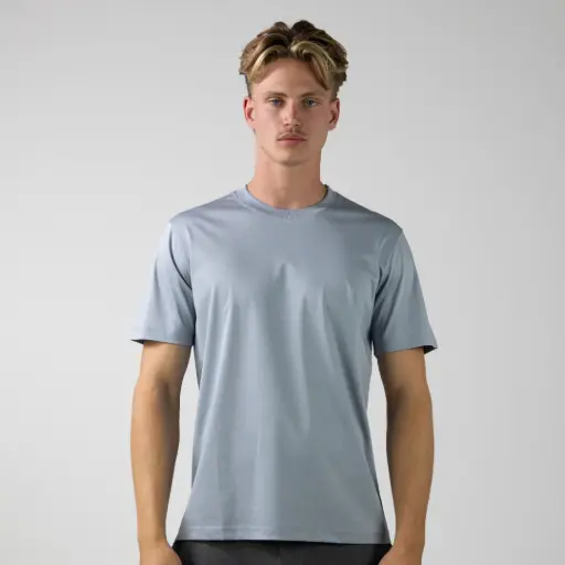 Glans T-Shirt Blauw