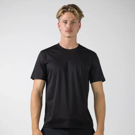 Glans T-Shirt Zwart