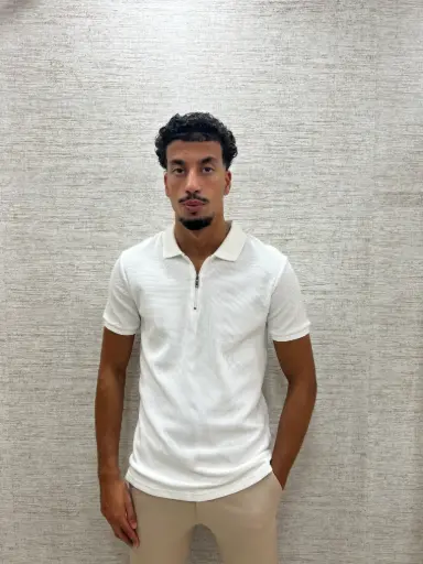 Essential Zip Polo Wit