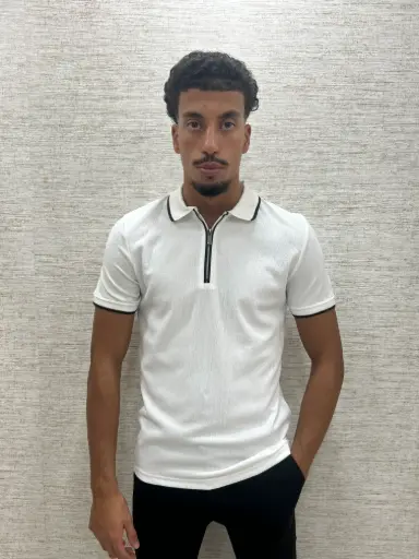 Metro Zip Polo Wit