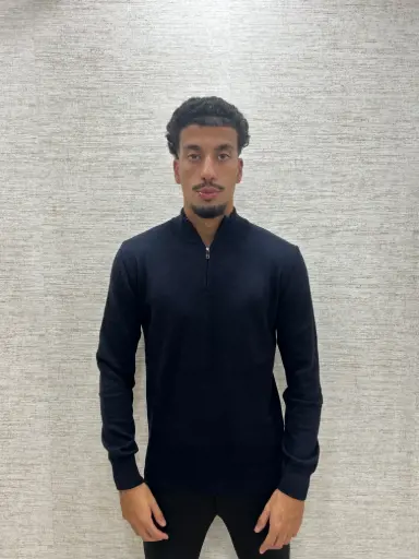 Half-Zip Trui Blauw